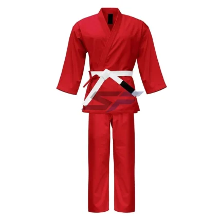 Red Karate Uniform for Martial Arts Training | Custom Made